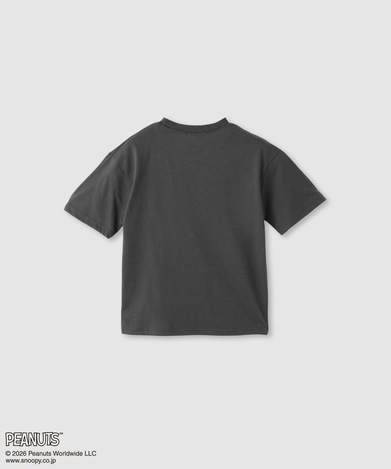PEANUTS SNOOPY ポケット付きTシャツ キッズ メール便 対応商品商品画像-2