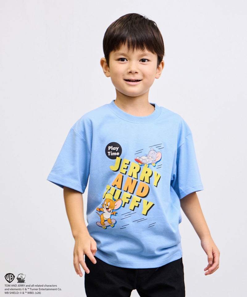 Tom and Jerry キャラクタープリントTシャツ キッズ メール便 対応商品商品画像-1
