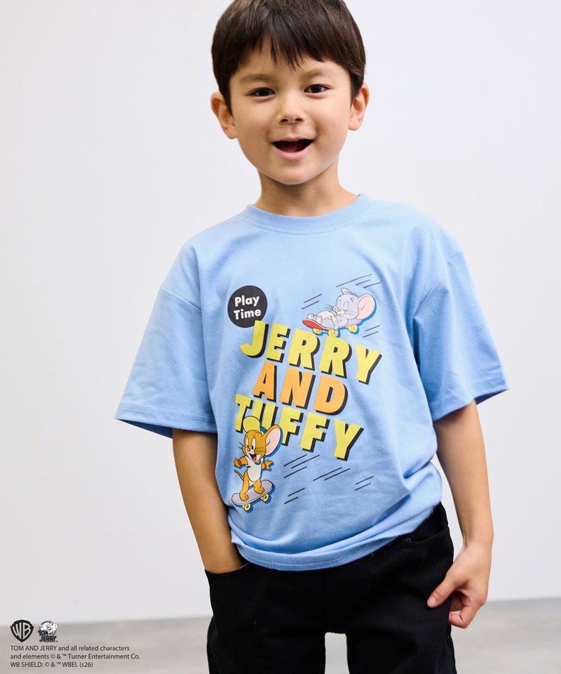 Tom and Jerry キャラクタープリントTシャツ キッズ メール便 対応商品商品画像-2