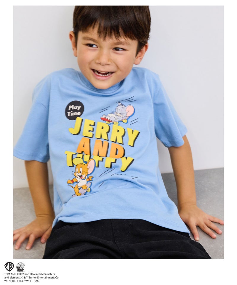 Tom and Jerry キャラクタープリントTシャツ キッズ メール便 対応商品商品画像-5