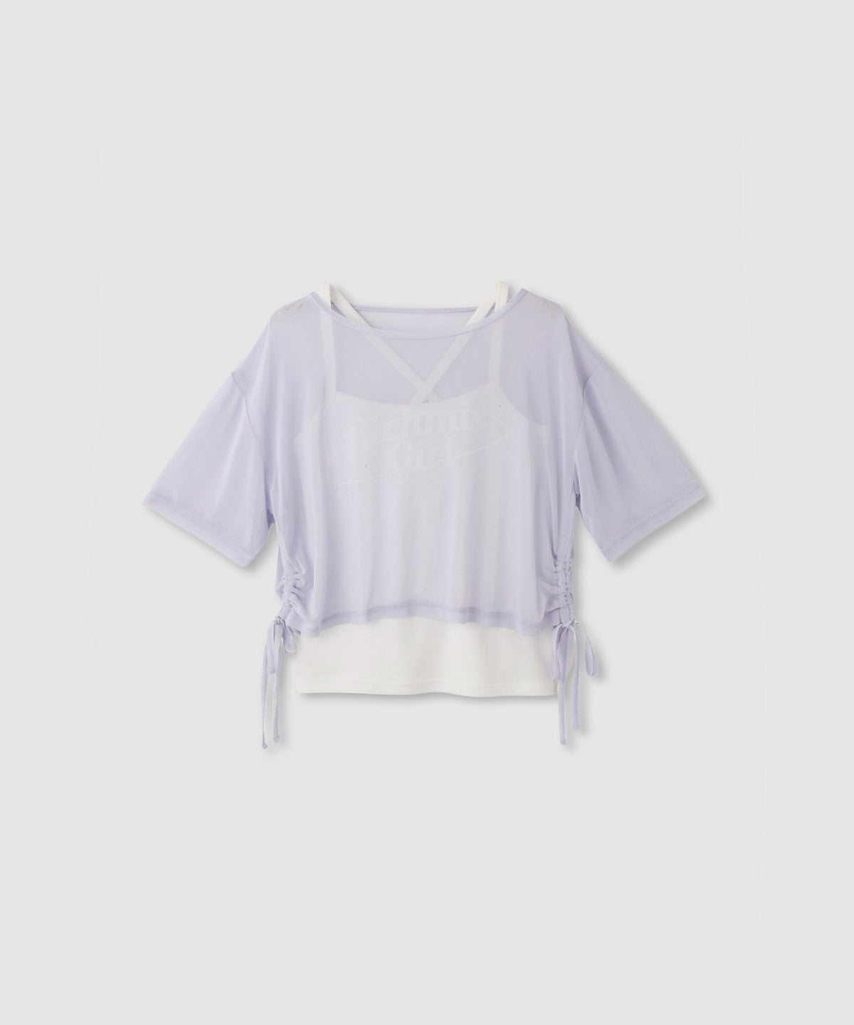 RICH MIX シアーTシャツ＆キャミソールアンサンブル キッズ メール便 対応商品