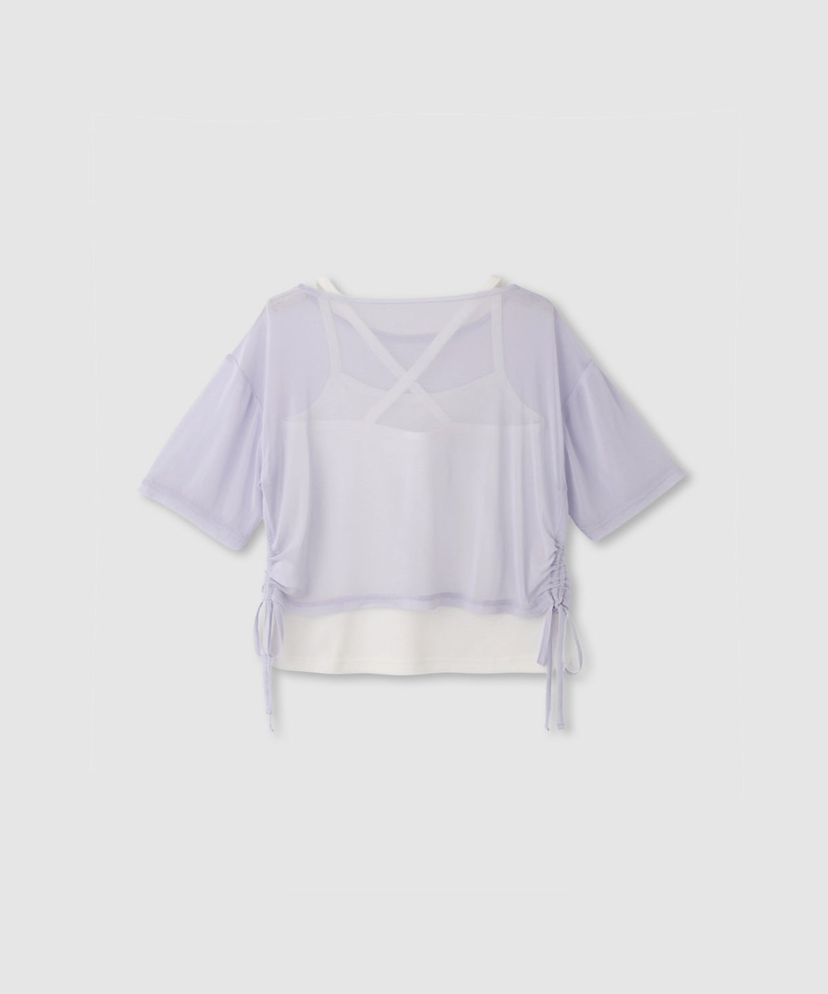 RICH MIX シアーTシャツ＆キャミソールアンサンブル キッズ メール便 対応商品