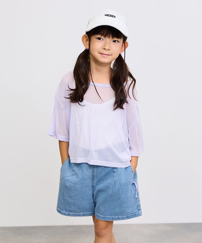 RICH MIX シアーTシャツ&キャミソールアンサンブル キッズ メール便 対応商品商品画像-4