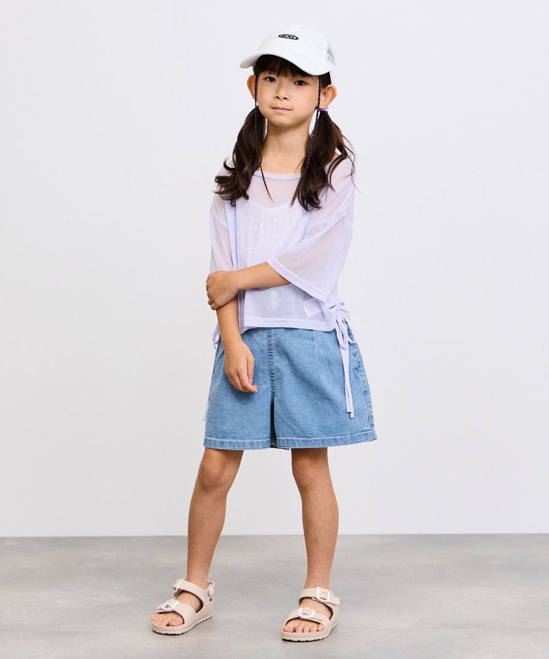 RICH MIX シアーTシャツ&キャミソールアンサンブル キッズ メール便 対応商品商品画像-5