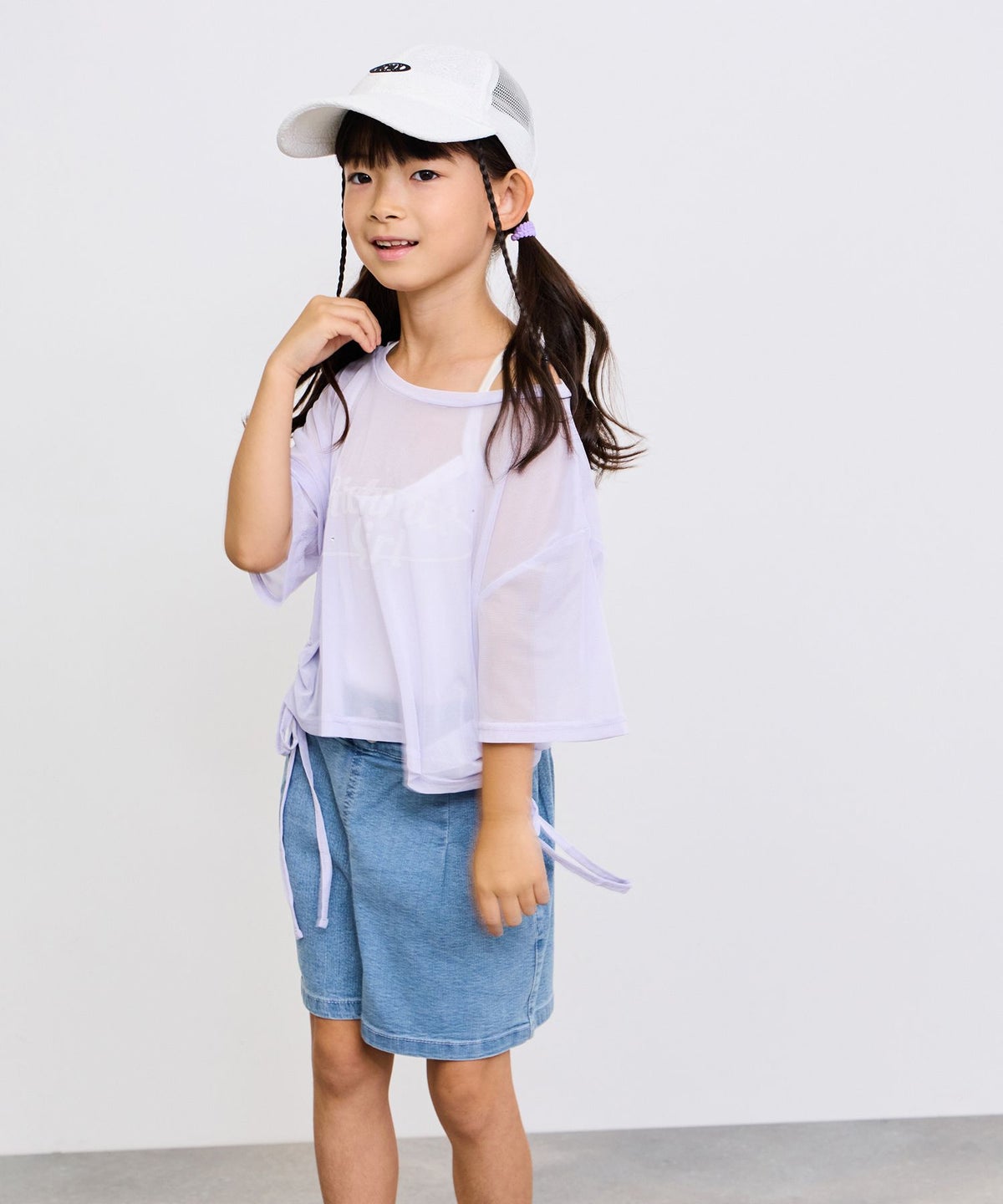 RICH MIX シアーTシャツ＆キャミソールアンサンブル キッズ メール便 対応商品