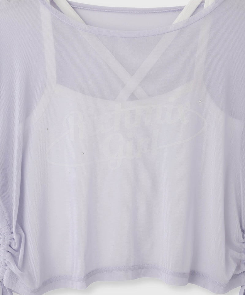 RICH MIX シアーTシャツ&キャミソールアンサンブル キッズ メール便 対応商品商品画像-11
