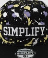 Simplify  カラーペイントプリント ワッペン刺繍 ツイルベースボールキャップ キッズ商品サムネイル-7