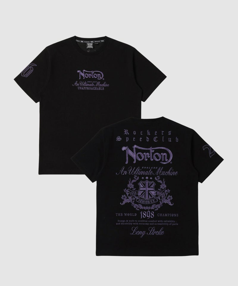 Norton パープルメタル MAX クルーネック半袖Tシャツ メンズ メール便 対応商品商品画像-1