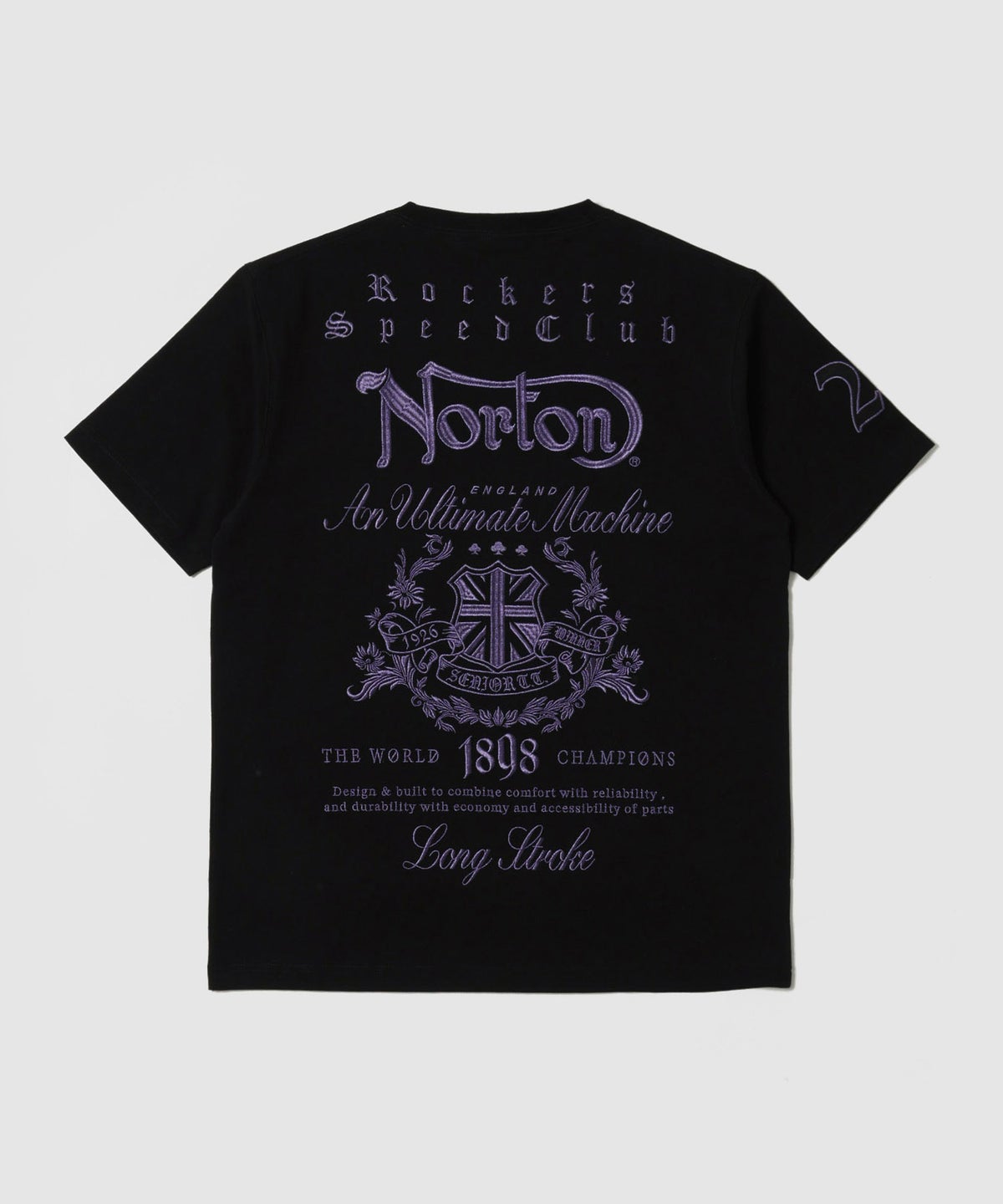 Norton パープルメタル MAX クルーネック半袖Tシャツ メンズ メール便 対応商品