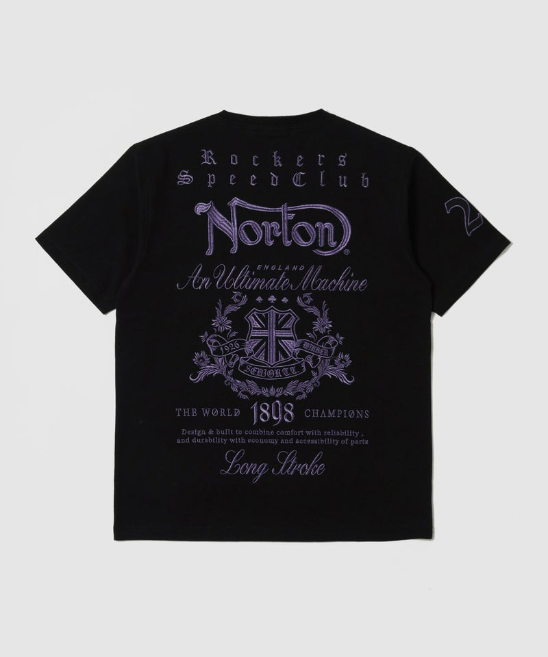 Norton パープルメタル MAX クルーネック半袖Tシャツ メンズ メール便 対応商品商品画像-5