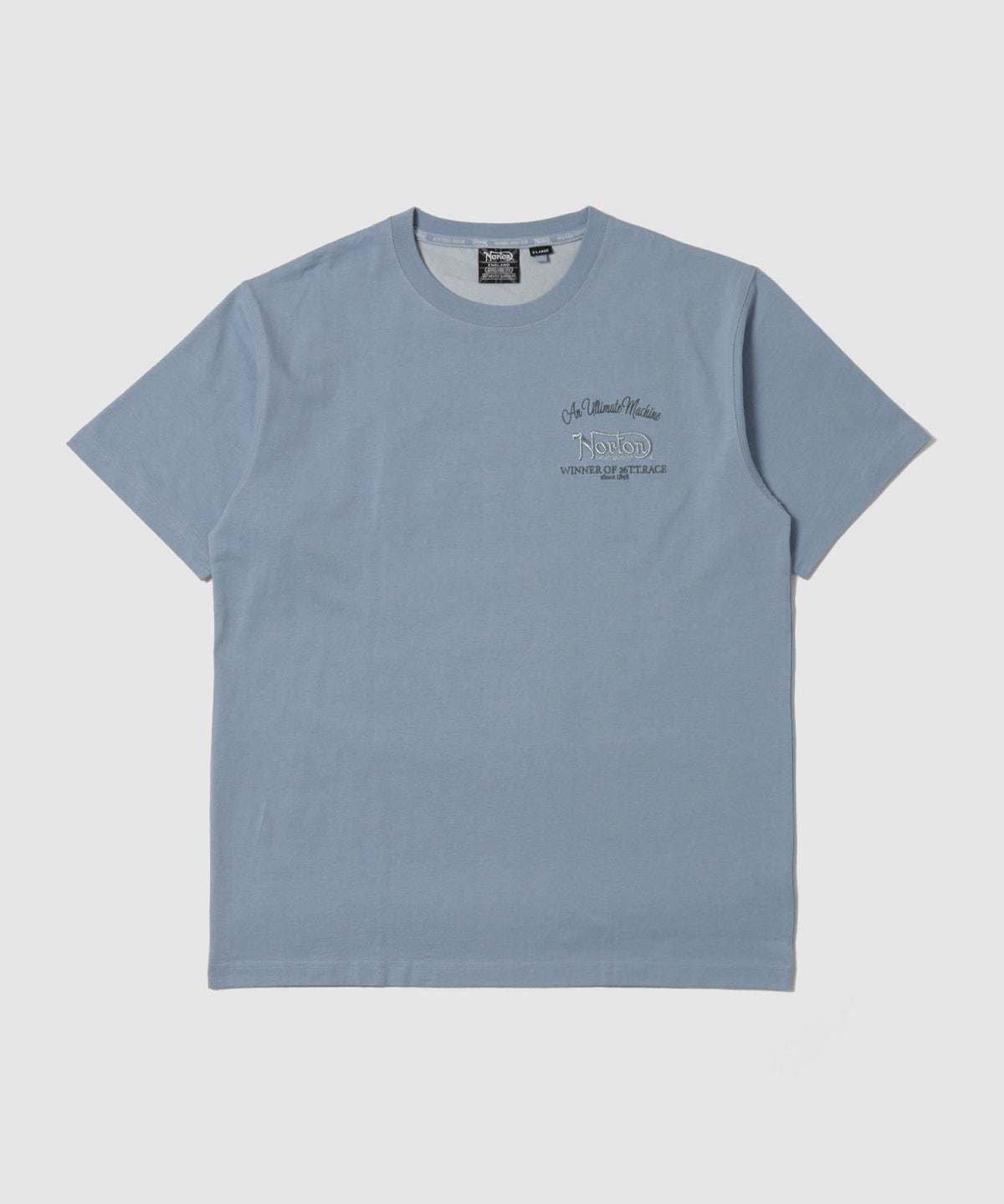 Norton 同色刺繍 クルーネック半袖Tシャツ メンズ メール便 対応商品