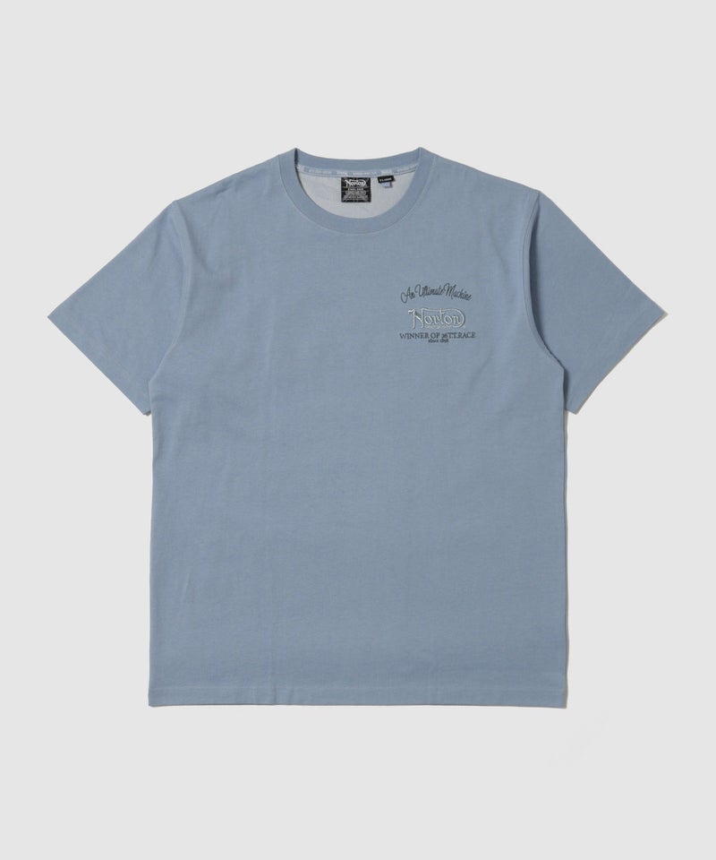 Norton 同色刺繍 クルーネック半袖Tシャツ メンズ メール便 対応商品商品画像-2