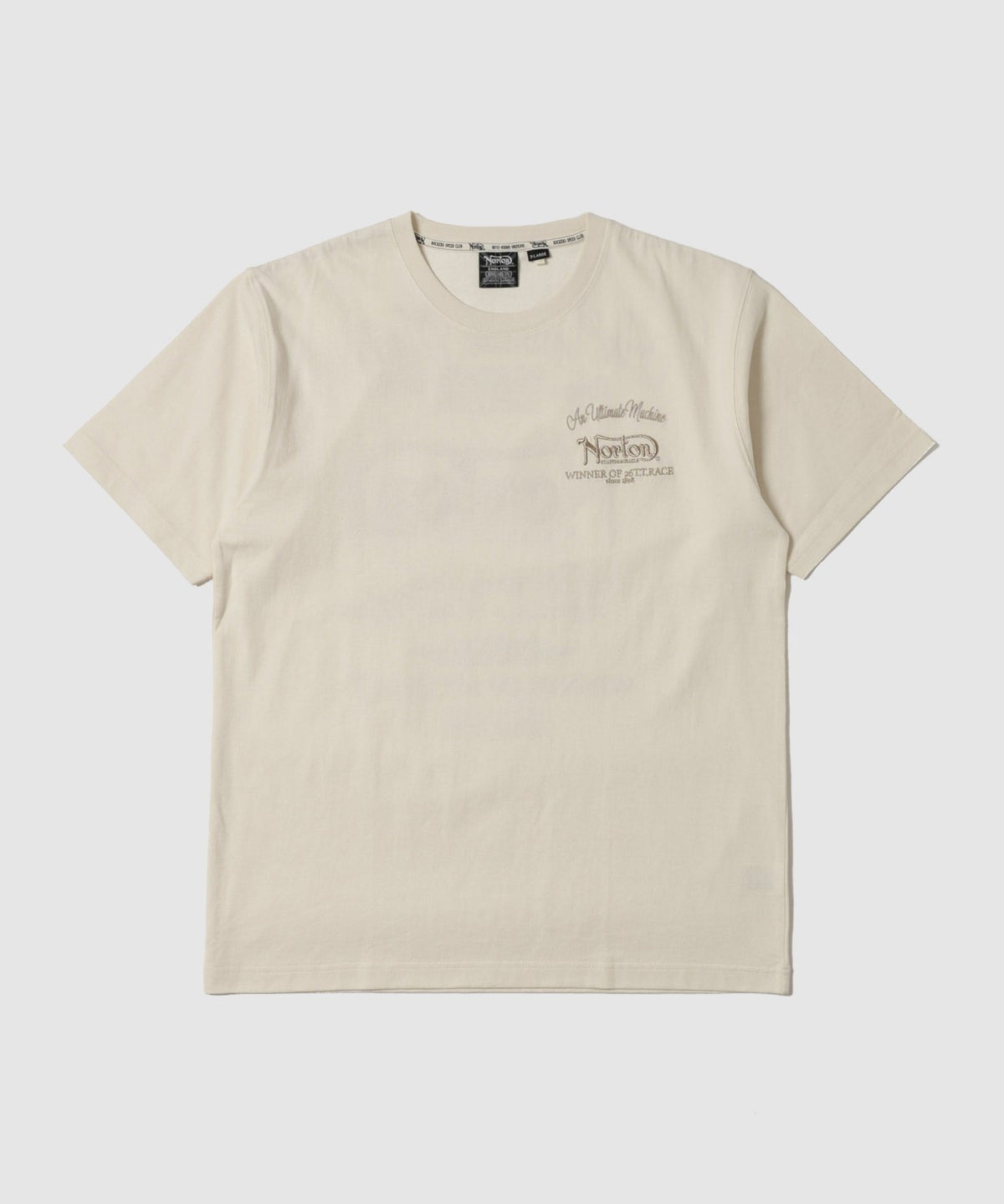 Norton 同色刺繍 クルーネック半袖Tシャツ メンズ メール便 対応商品