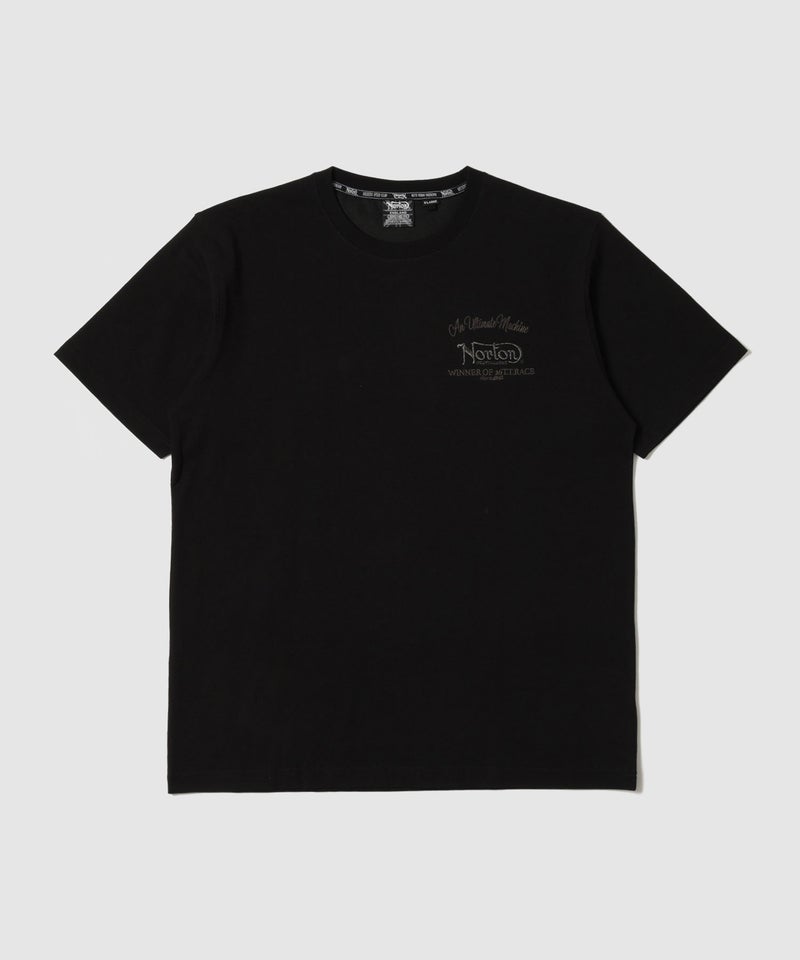 Norton 同色刺繍 クルーネック半袖Tシャツ メンズ メール便 対応商品商品画像-4