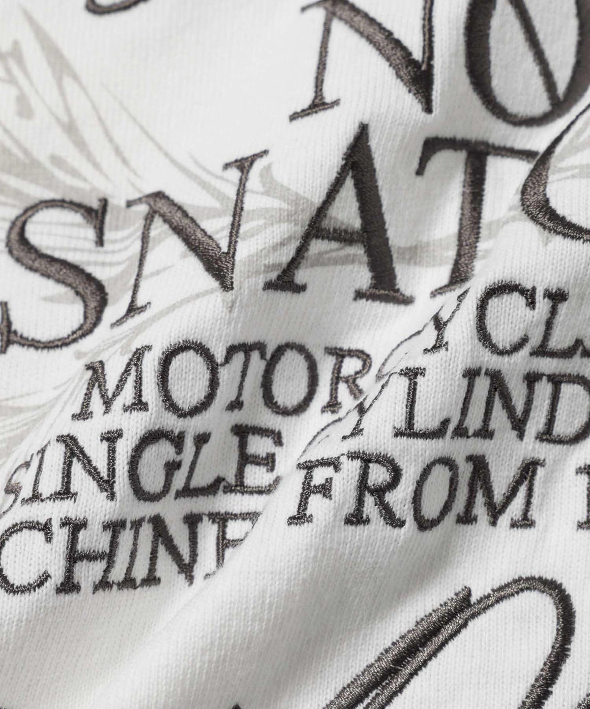 Norton ボタニカル柄ロゴ刺繍 クルーネック半袖Tシャツ メンズ メール便 対応商品