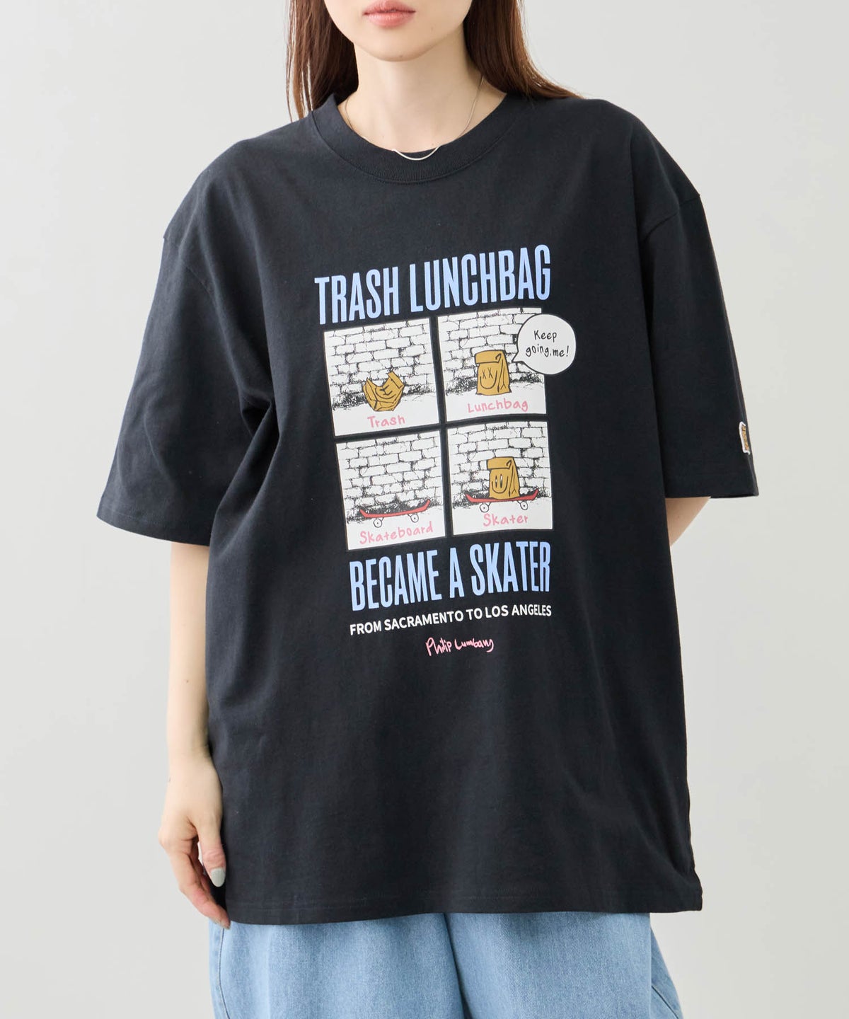 Philip Lumbang レギュラーシルエット グラフィックプリント 半袖Tシャツ メンズ メール便 対応商品