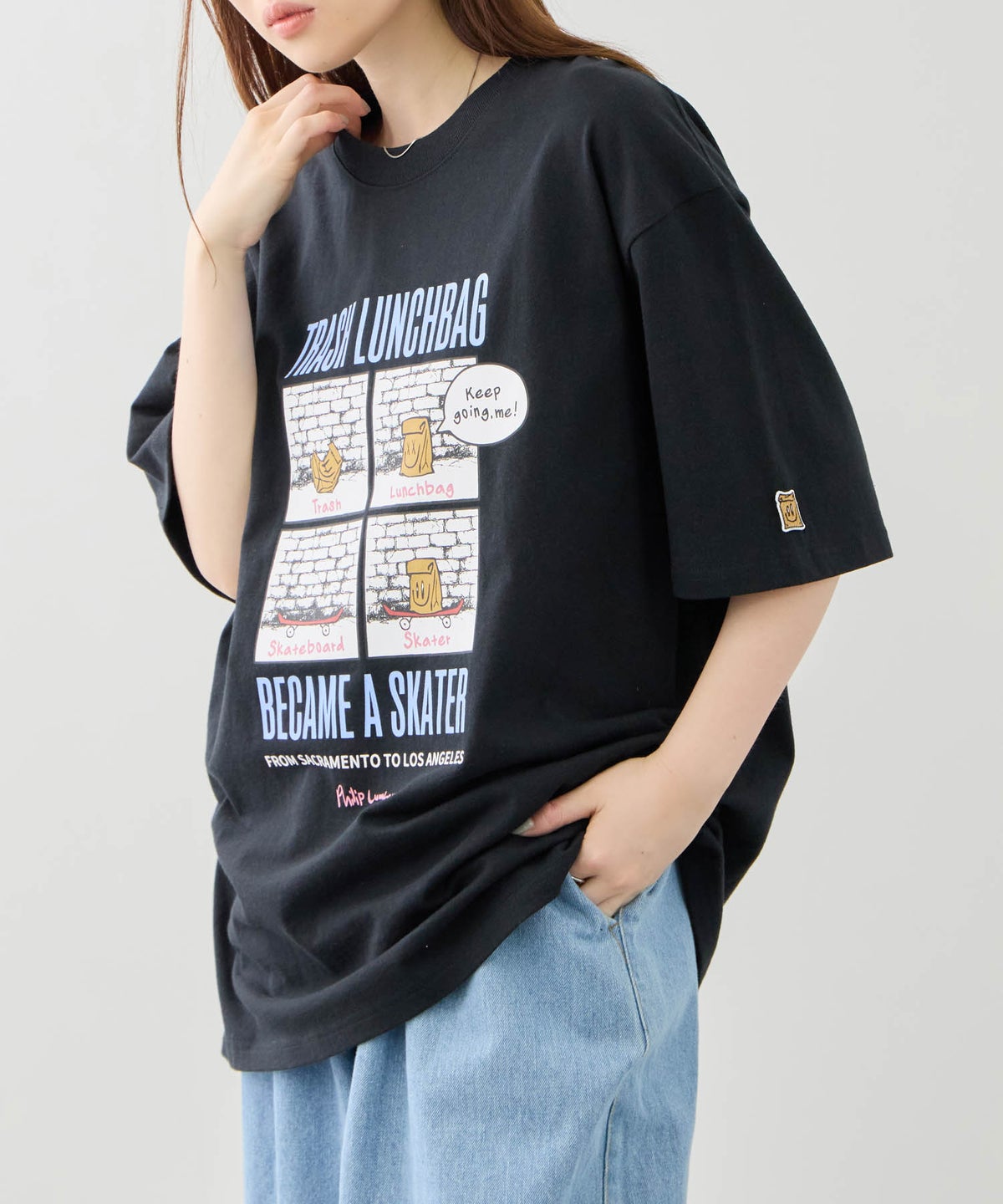 Philip Lumbang レギュラーシルエット グラフィックプリント 半袖Tシャツ メンズ メール便 対応商品