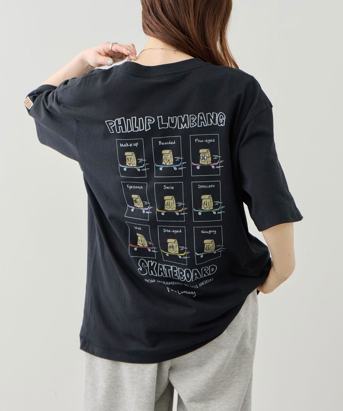 Philip Lumbang レギュラーシルエット グラフィックプリント 半袖Tシャツ メンズ メール便 対応商品