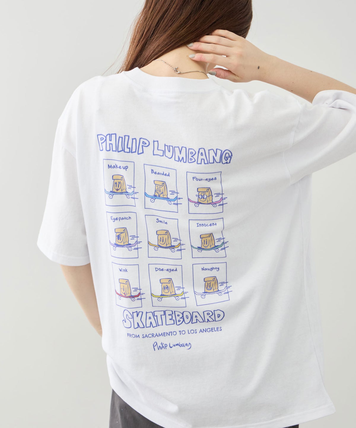 Philip Lumbang レギュラーシルエット グラフィックプリント 半袖Tシャツ メンズ メール便 対応商品
