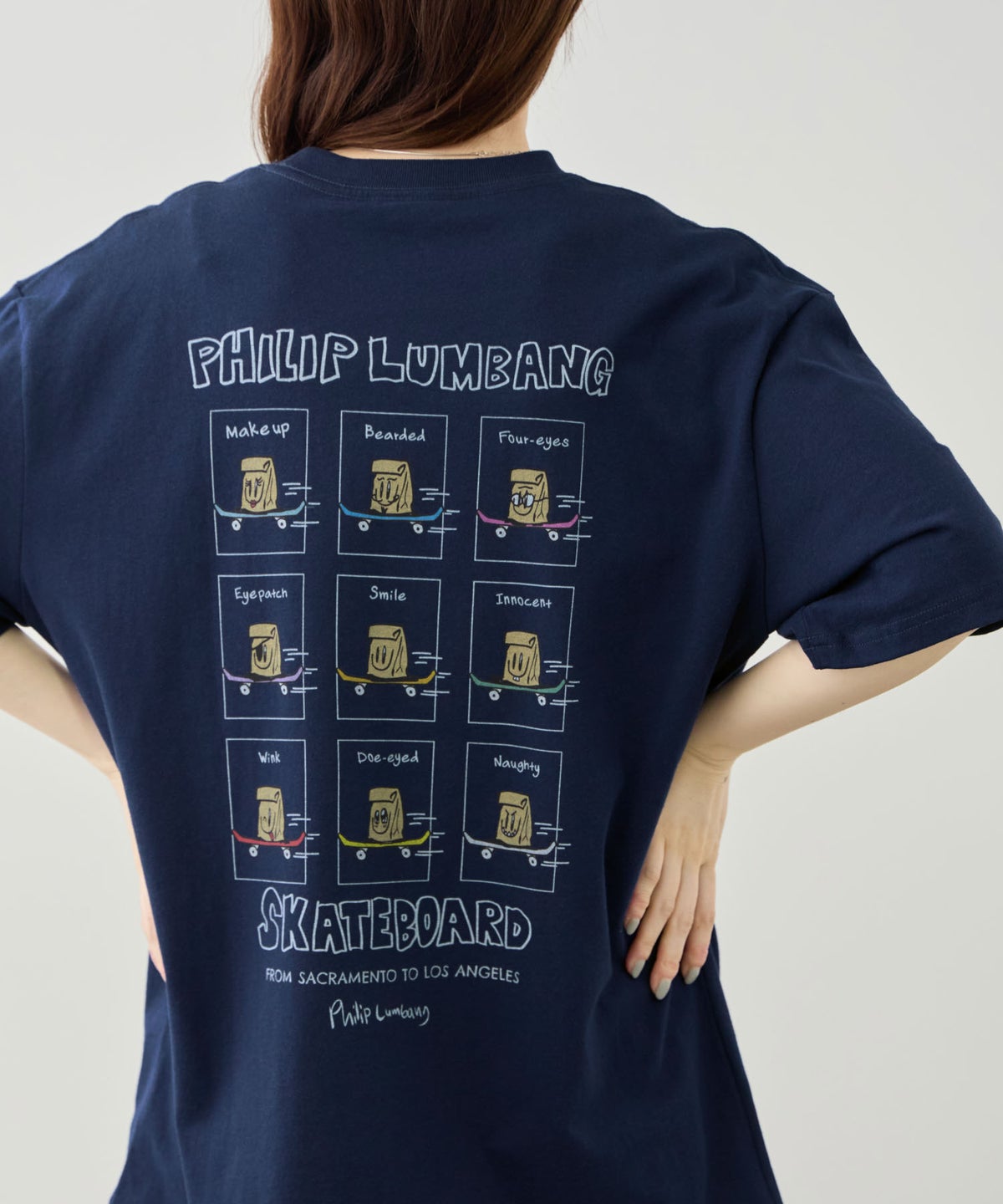 Philip Lumbang レギュラーシルエット グラフィックプリント 半袖Tシャツ メンズ メール便 対応商品
