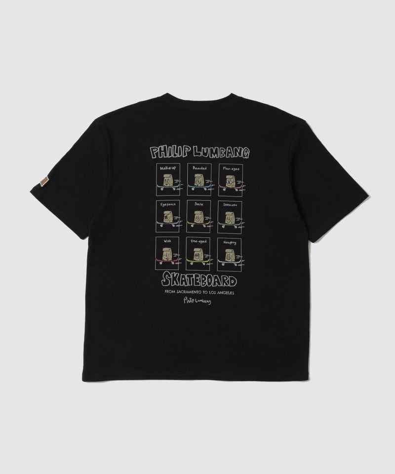 Philip Lumbang レギュラーシルエット グラフィックプリント 半袖Tシャツ メンズ メール便 対応商品商品画像-5