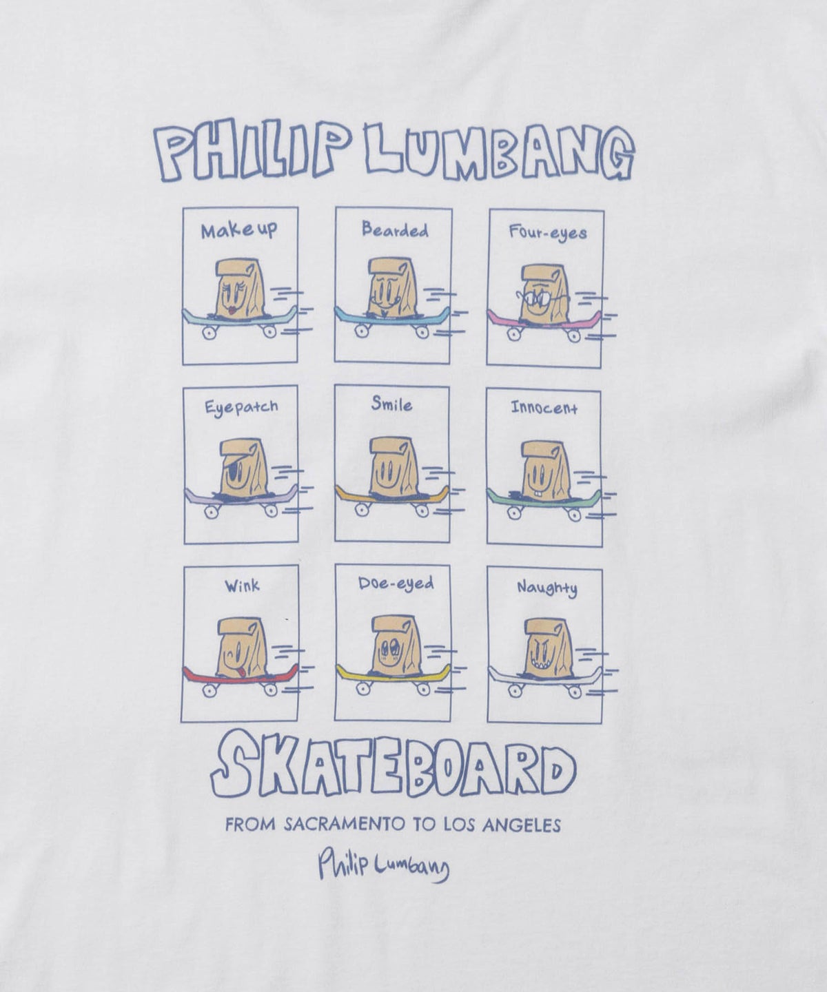 Philip Lumbang レギュラーシルエット グラフィックプリント 半袖Tシャツ メンズ メール便 対応商品