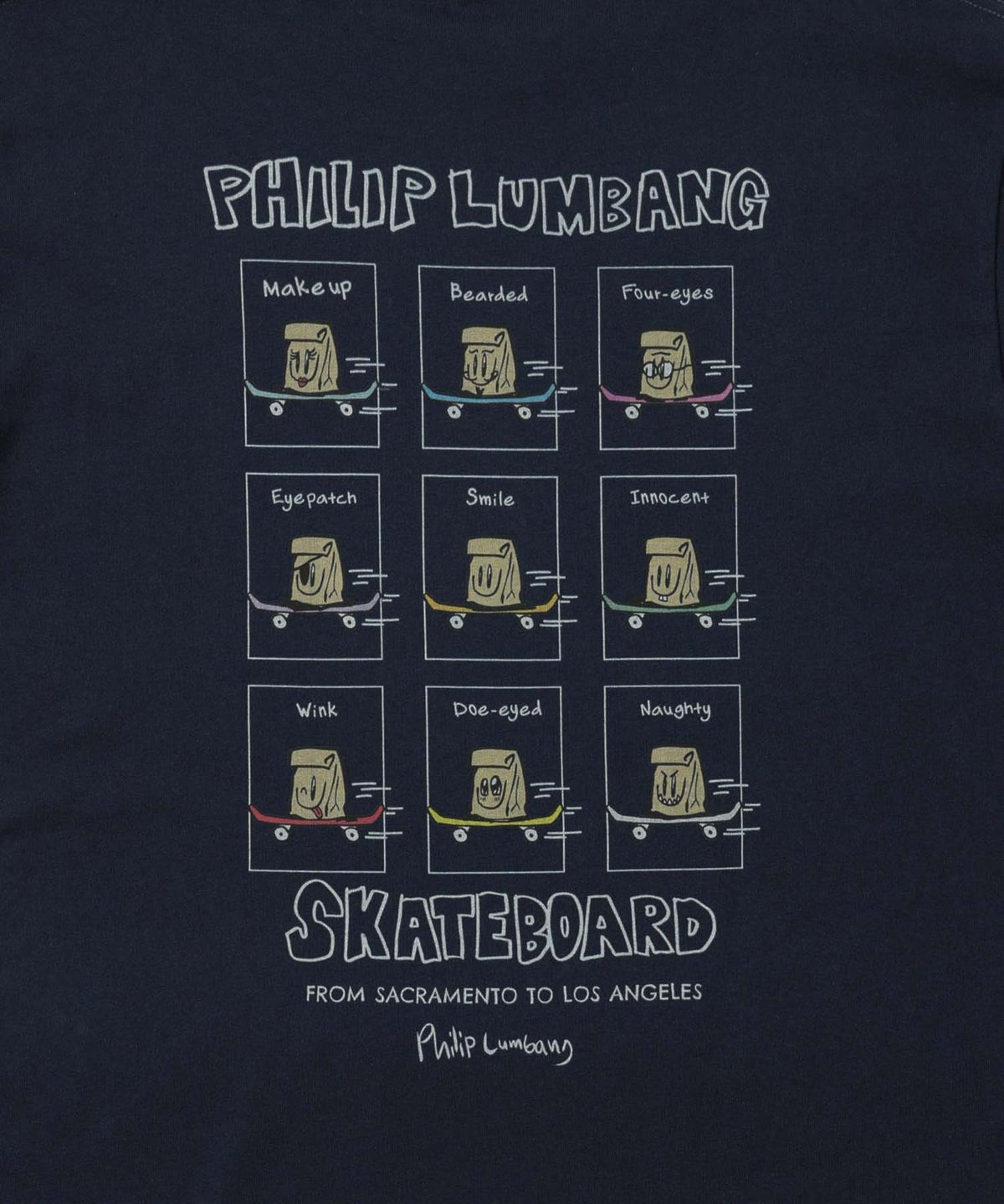 Philip Lumbang レギュラーシルエット グラフィックプリント 半袖Tシャツ メンズ メール便 対応商品