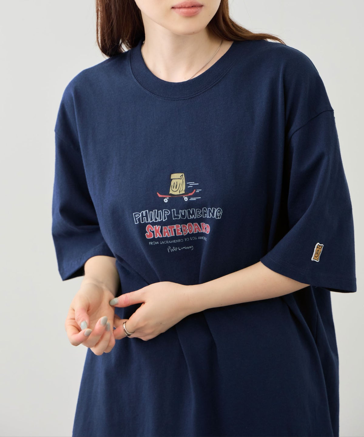 Philip Lumbang レギュラーシルエット グラフィックプリント 半袖Tシャツ メンズ メール便 対応商品