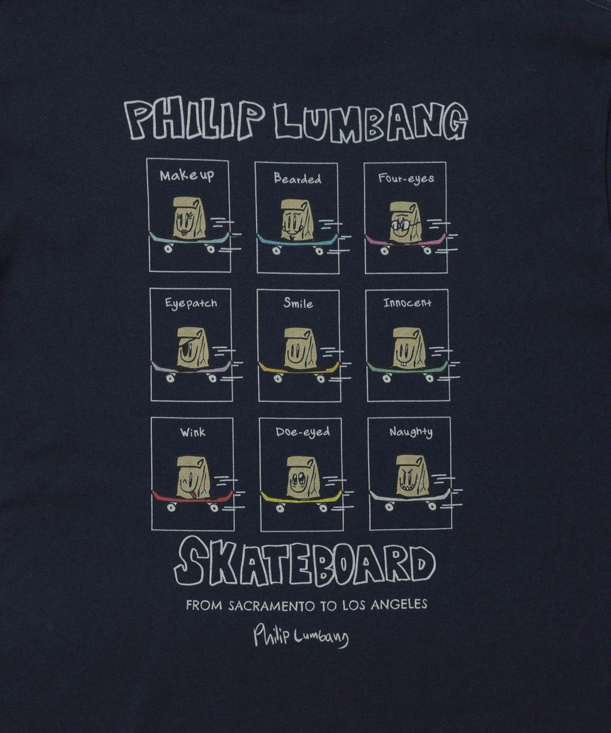 Philip Lumbang レギュラーシルエット グラフィックプリント 半袖Tシャツ メンズ メール便 対応商品