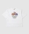 Philip Lumbang フラワーグラフィック ワールドツアー風ロゴプリント 半袖Tシャツ メンズ メール便 対応商品商品サムネイル-1
