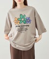 Philip Lumbang  フラワーグラフィック ワールドツアー風ロゴプリント 半袖Tシャツ メンズ メール便 対応商品商品サムネイル-3