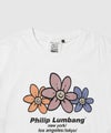 Philip Lumbang  フラワーグラフィック ワールドツアー風ロゴプリント 半袖Tシャツ メンズ メール便 対応商品商品サムネイル-17