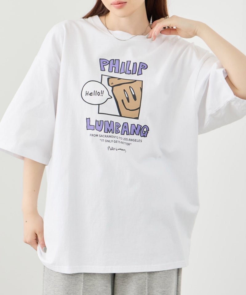 Philip Lumbang  ランチバッググラフィック ロゴプリント 半袖Tシャツ メンズ メール便 対応商品商品画像-1