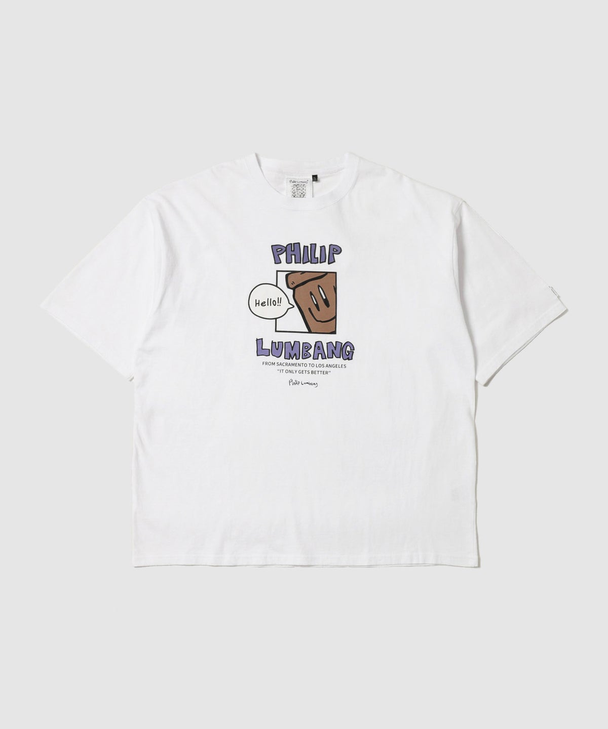 Philip Lumbang ランチバッググラフィック ロゴプリント 半袖Tシャツ メンズ メール便 対応商品