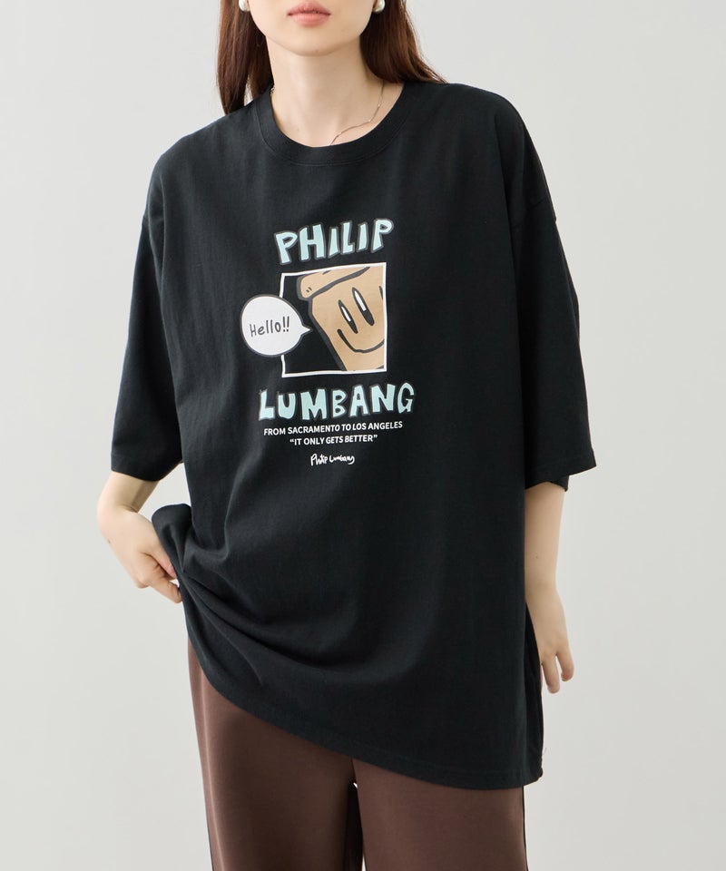 Philip Lumbang  ランチバッググラフィック ロゴプリント 半袖Tシャツ メンズ メール便 対応商品商品画像-2