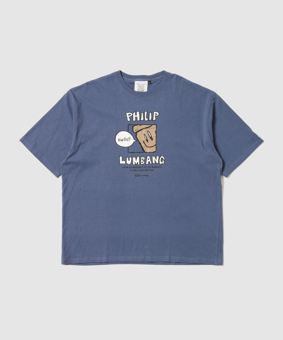 Philip Lumbang ランチバッググラフィック ロゴプリント 半袖Tシャツ メンズ メール便 対応商品