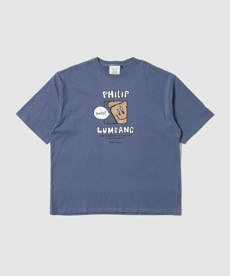 Philip Lumbang  ランチバッググラフィック ロゴプリント 半袖Tシャツ メンズ メール便 対応商品商品画像-3