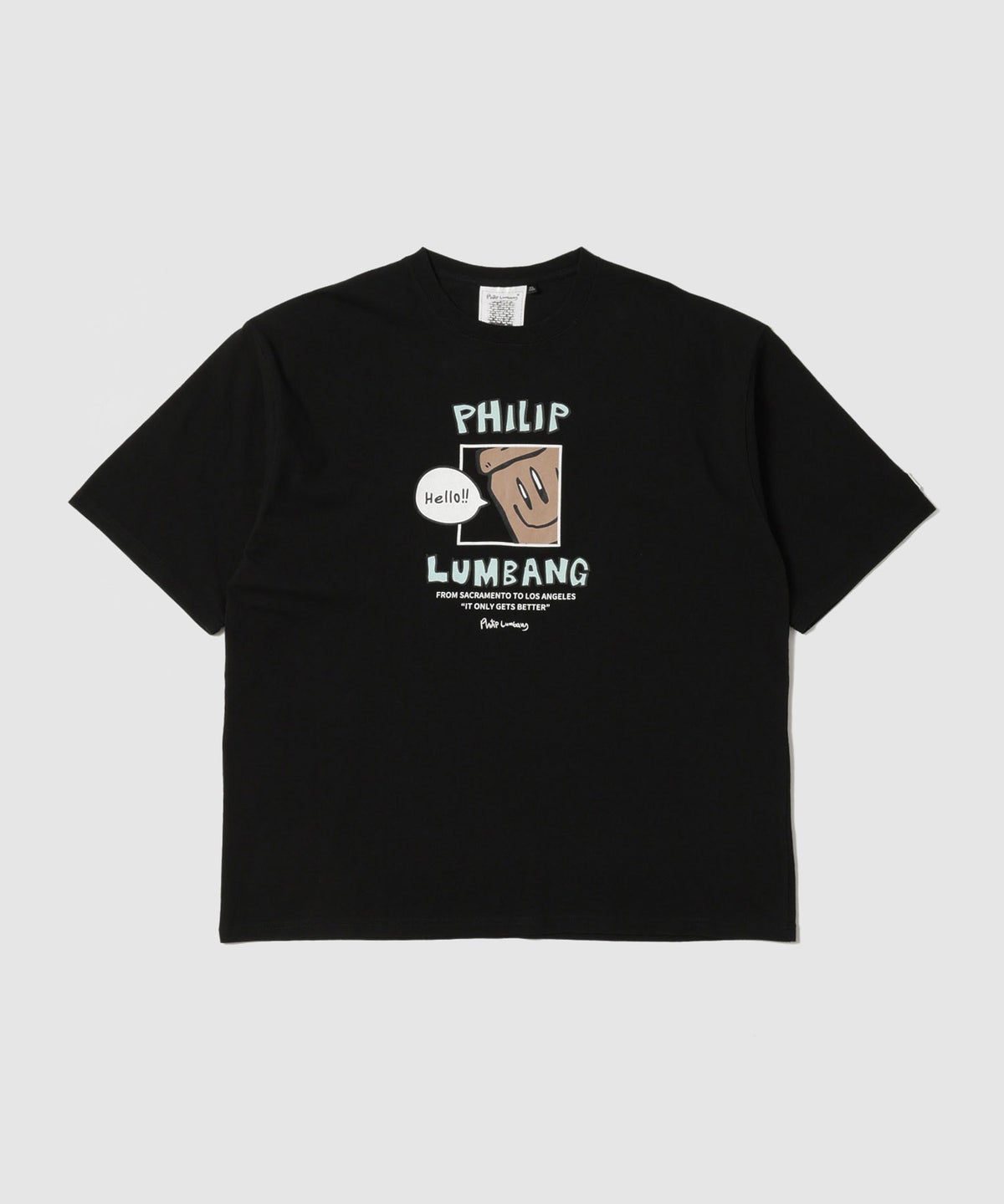 Philip Lumbang ランチバッググラフィック ロゴプリント 半袖Tシャツ メンズ メール便 対応商品