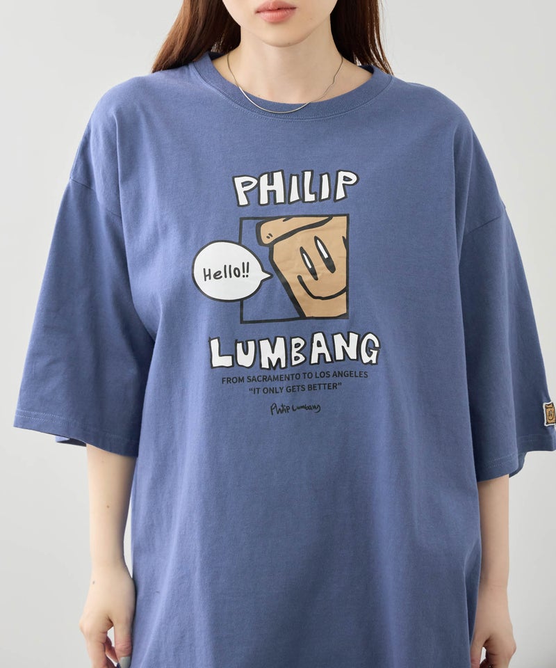 Philip Lumbang ランチバッググラフィック ロゴプリント 半袖Tシャツ メンズ メール便 対応商品商品画像-3