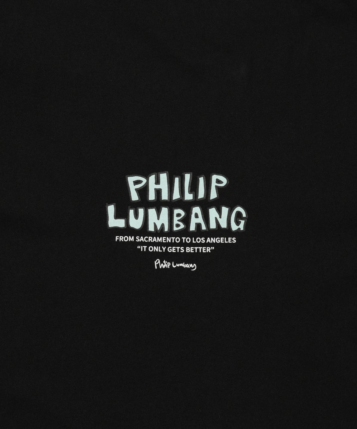 Philip Lumbang ランチバッググラフィック ロゴプリント 半袖Tシャツ メンズ メール便 対応商品