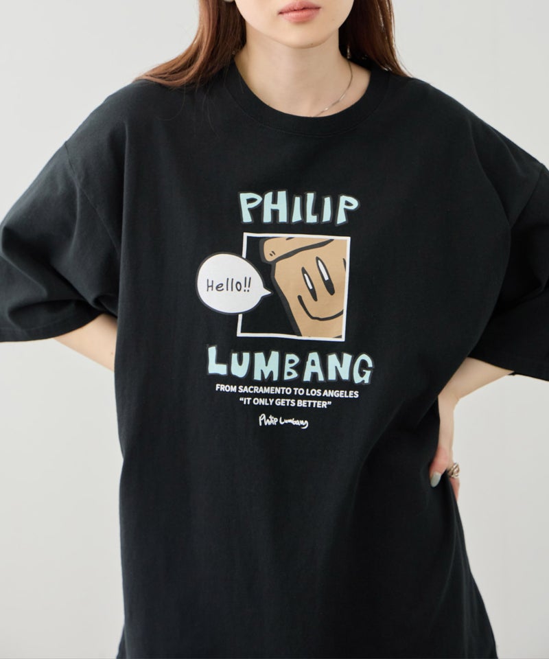 Philip Lumbang  ランチバッググラフィック ロゴプリント 半袖Tシャツ メンズ メール便 対応商品商品画像-7