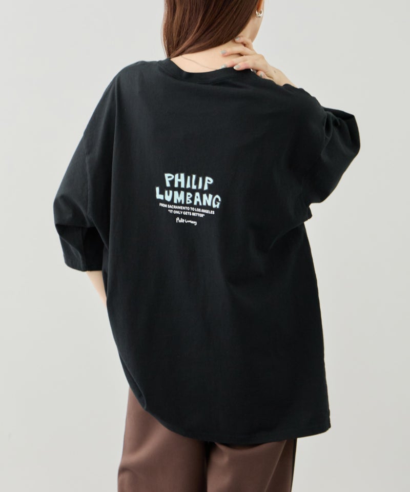 Philip Lumbang  ランチバッググラフィック ロゴプリント 半袖Tシャツ メンズ メール便 対応商品商品画像-8