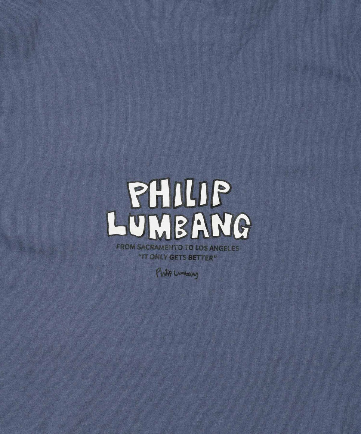 Philip Lumbang ランチバッググラフィック ロゴプリント 半袖Tシャツ メンズ メール便 対応商品