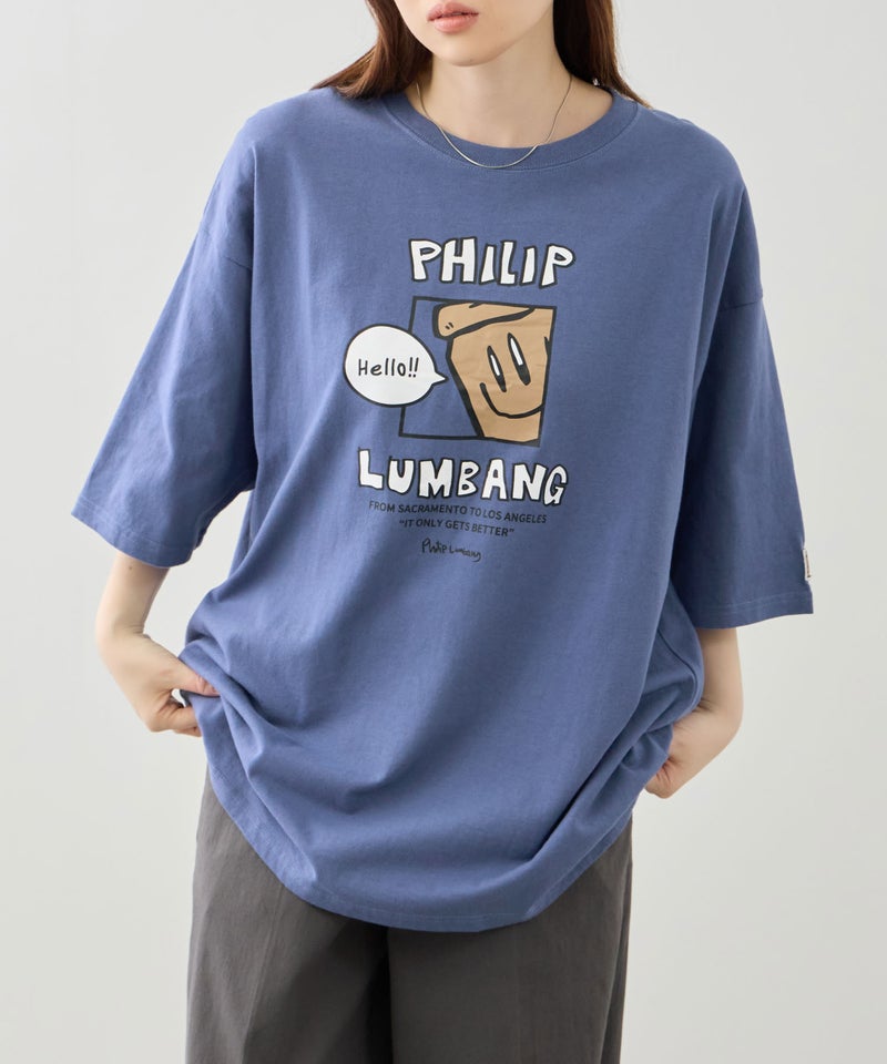 Philip Lumbang  ランチバッググラフィック ロゴプリント 半袖Tシャツ メンズ メール便 対応商品商品画像-10