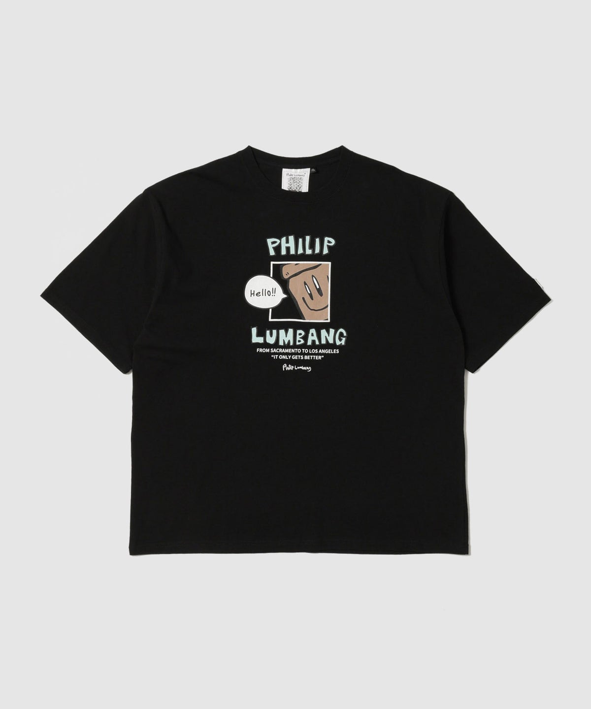 Philip Lumbang ランチバッググラフィック ロゴプリント 半袖Tシャツ メンズ メール便 対応商品