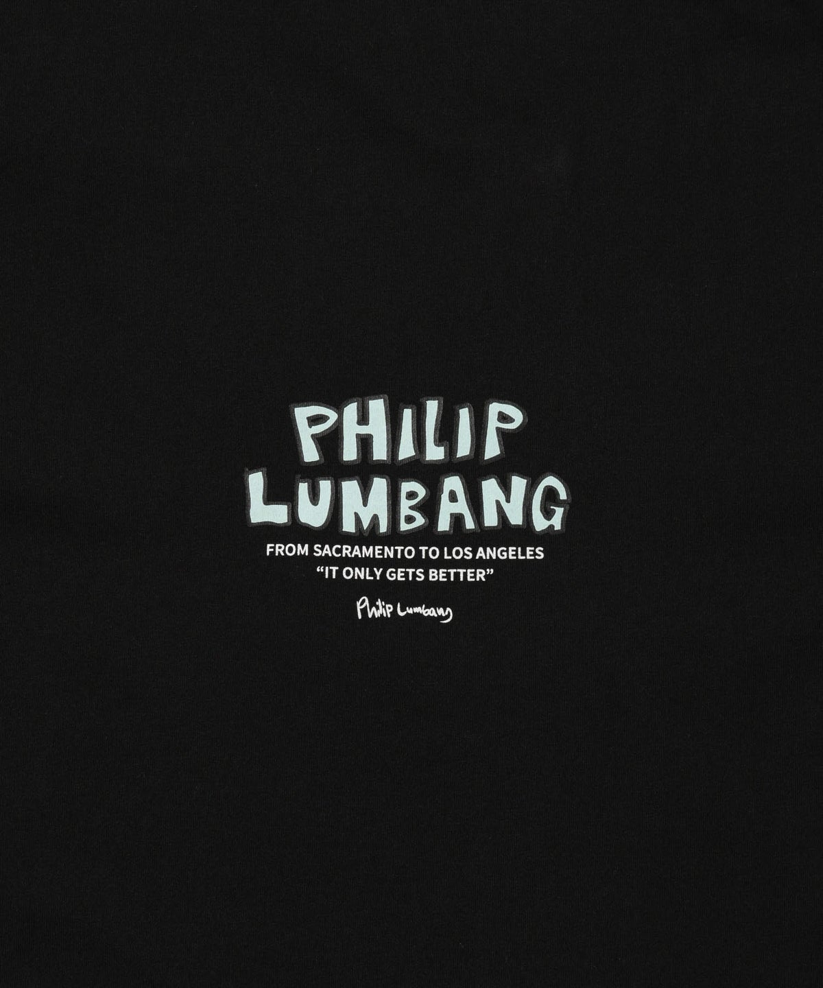 Philip Lumbang ランチバッググラフィック ロゴプリント 半袖Tシャツ メンズ メール便 対応商品