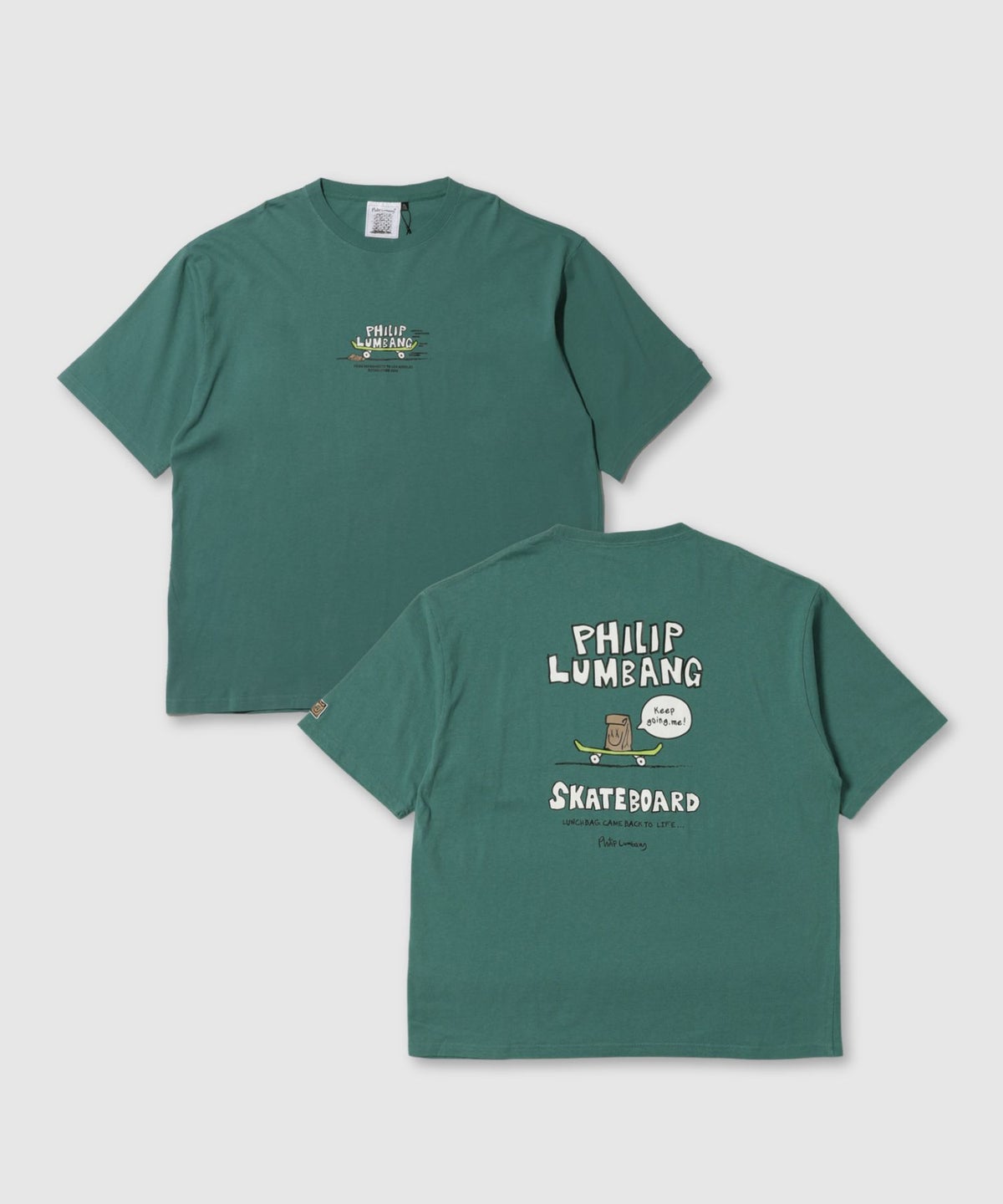 Philip Lumbang スケートボード グラフィック 半袖Tシャツ メンズ メール便 対応商品