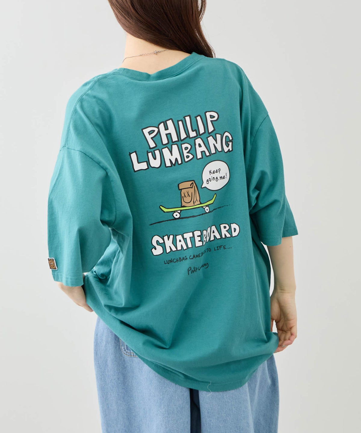 Philip Lumbang スケートボード グラフィック 半袖Tシャツ メンズ メール便 対応商品