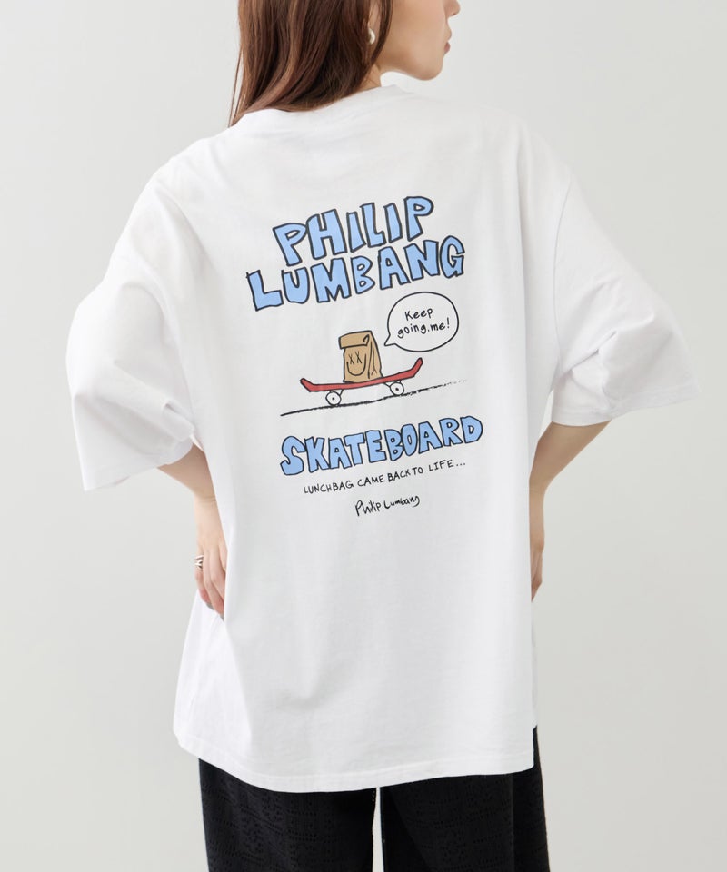 [値下げ]Philip Lumbang  スケートボード グラフィック 半袖Tシャツ メンズ メール便 対応商品商品画像-2