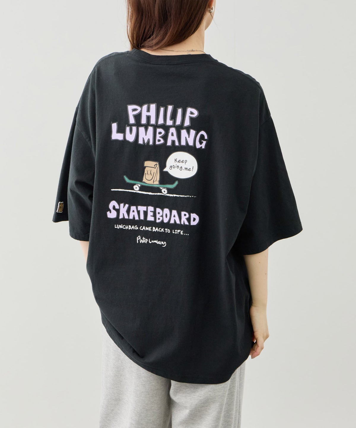Philip Lumbang スケートボード グラフィック 半袖Tシャツ メンズ メール便 対応商品